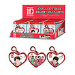 1D Heart Clip-On 4-Inch Plush Key Chain 4-Pack